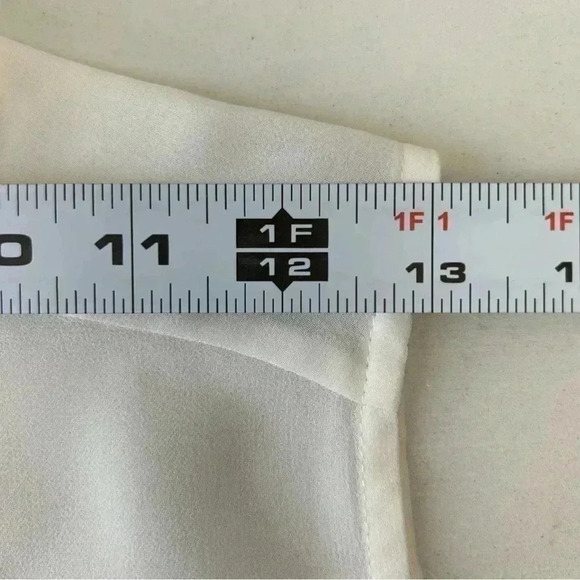 RW&CO Blouse Sheer  Sleeveless Shell White Button Front Shirt Size XS - Picture 13 of 16